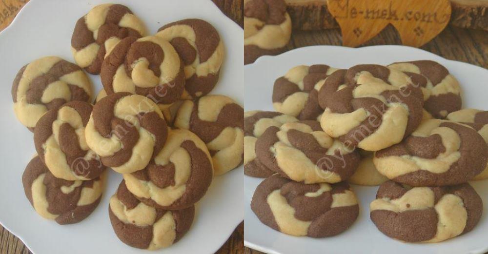 İki Renkli Burgu Kurabiye Tarifi, Nasıl Yapılır? (Resimli) Yemek
