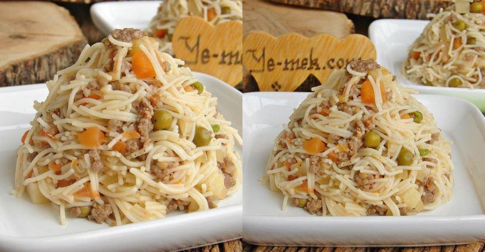 Minced Meat And Garnish With Vermicelli Pilaf Recipe | YemekNet