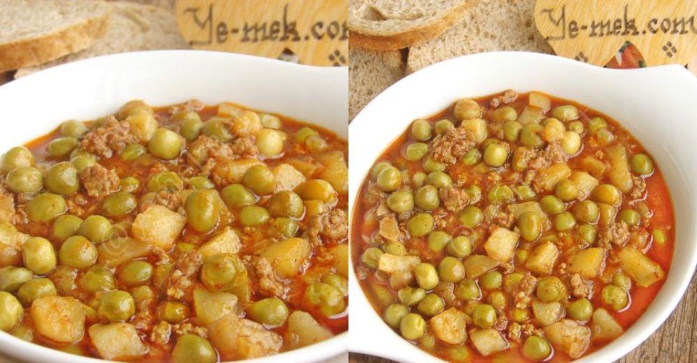 kiymali taze bezelye yemegi tarifi nasil yapilir resimli yemek tarifleri