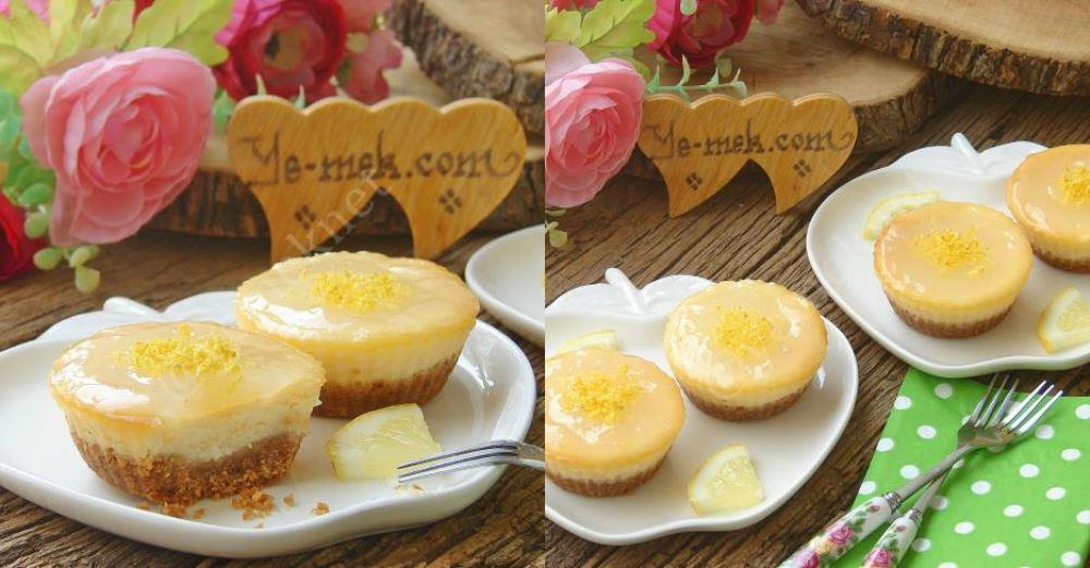 Limonlu Mini Çiz Kek (Cheesecake) Tarifi, Nasıl Yapılır? (Resimli