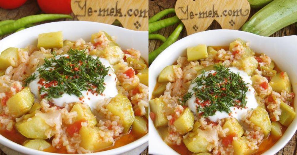 Zucchini With Rice Meal Recipe | YemekNet