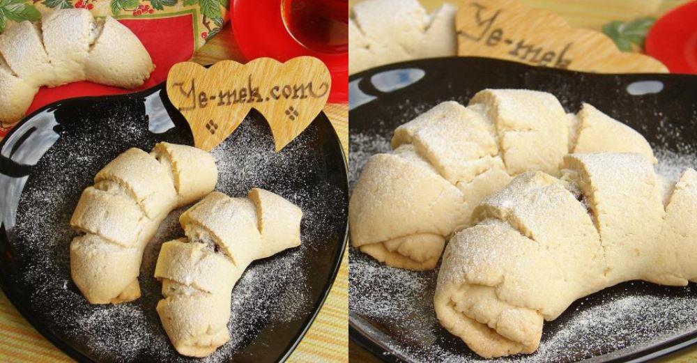 Şeritli Elmalı Ay Kurabiye Tarifi, Nasıl Yapılır? (Resimli) Yemek