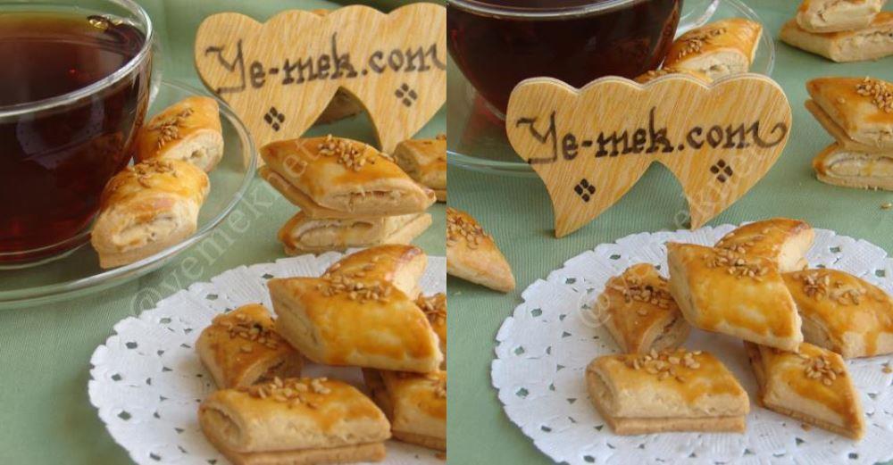 Tahinli Şerit Çay Kurabiyesi Tarifi, Nasıl Yapılır? (Resimli) Yemek