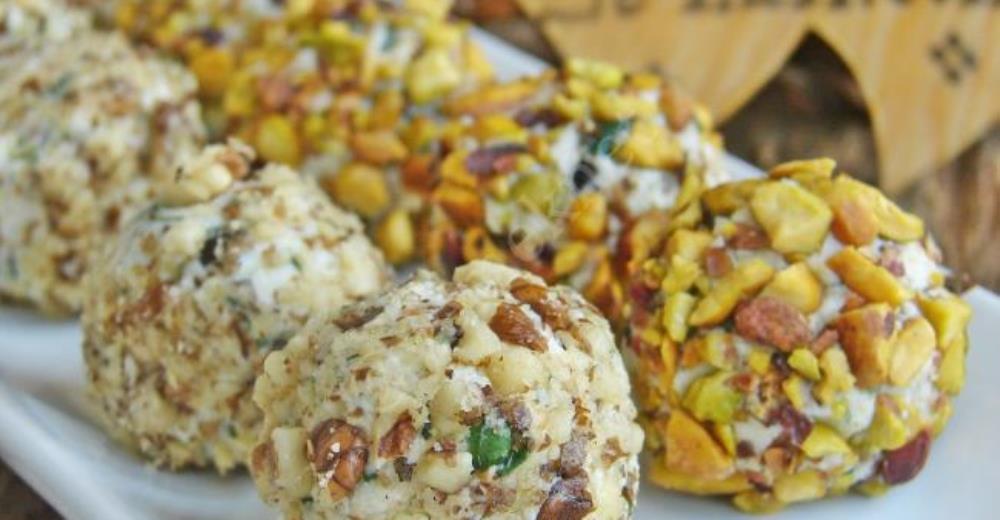 Feta Cheese Balls With Walnut And Pistachios Recipe