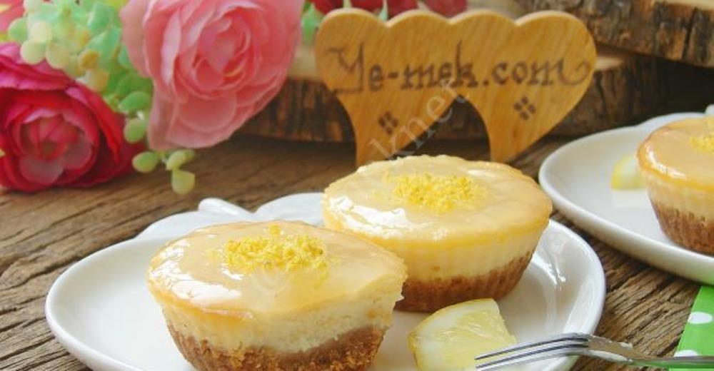 Limonlu Mini Çiz Kek (Cheesecake)