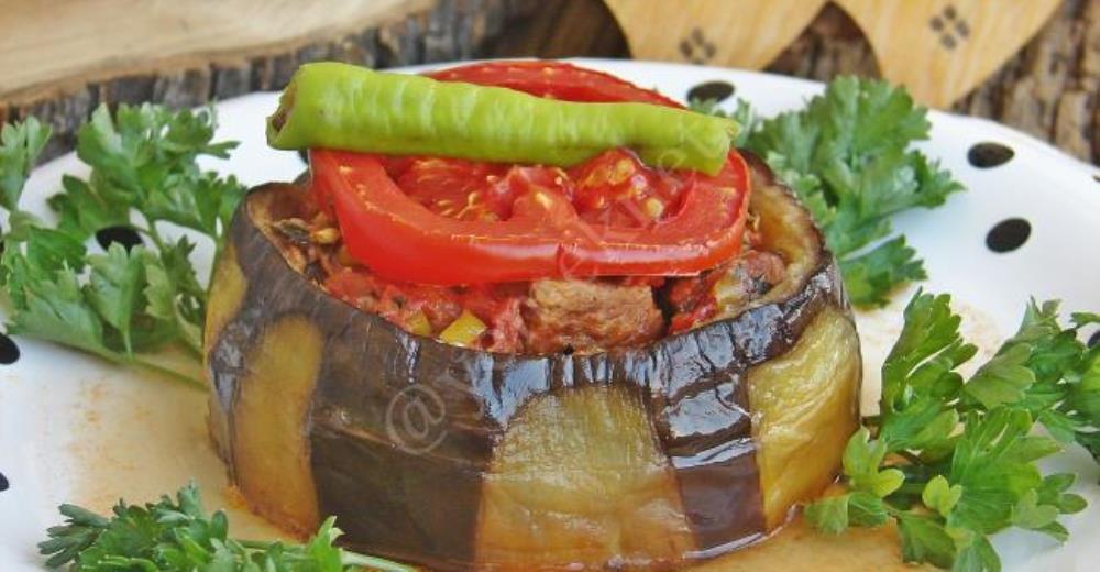 Meat Stuffed Eggplant Kebab Recipe
