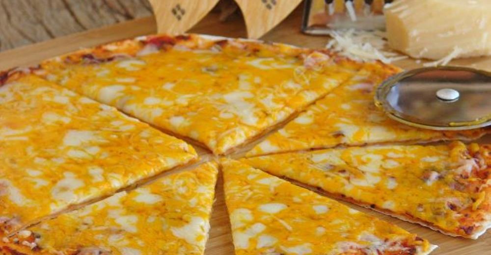Tortilla Pizza With 4 Cheese Recipe