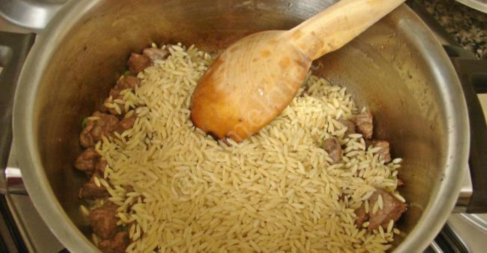 Meat Barley Noodle Pilaf Recipe