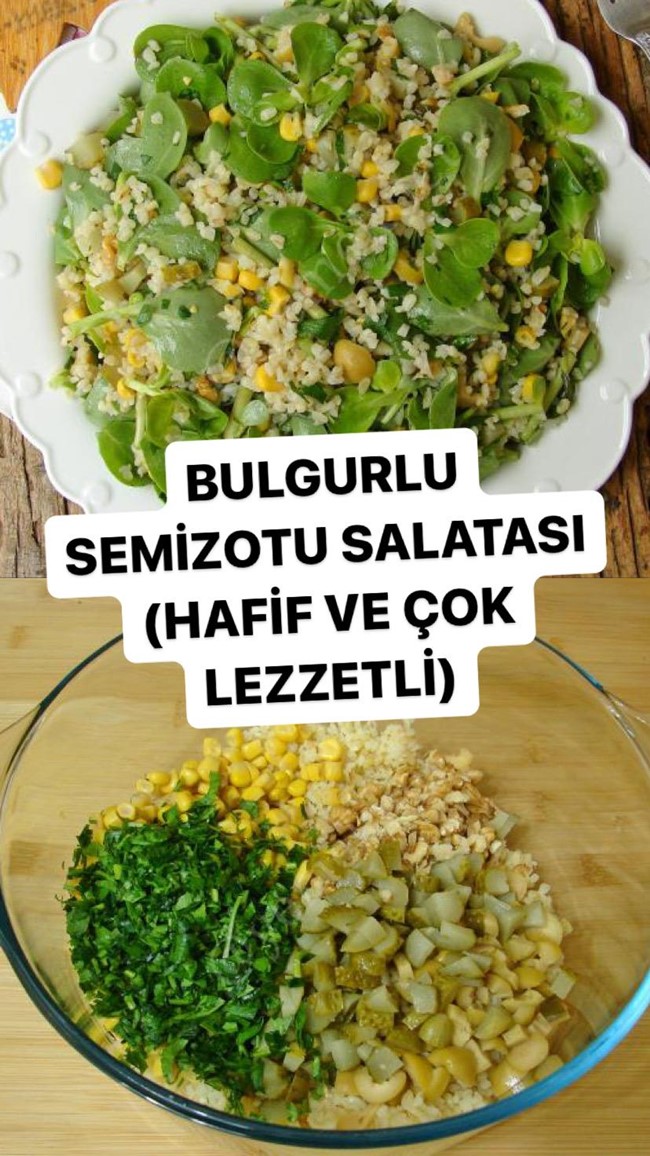 Bulgurlu Semizotu Salatası