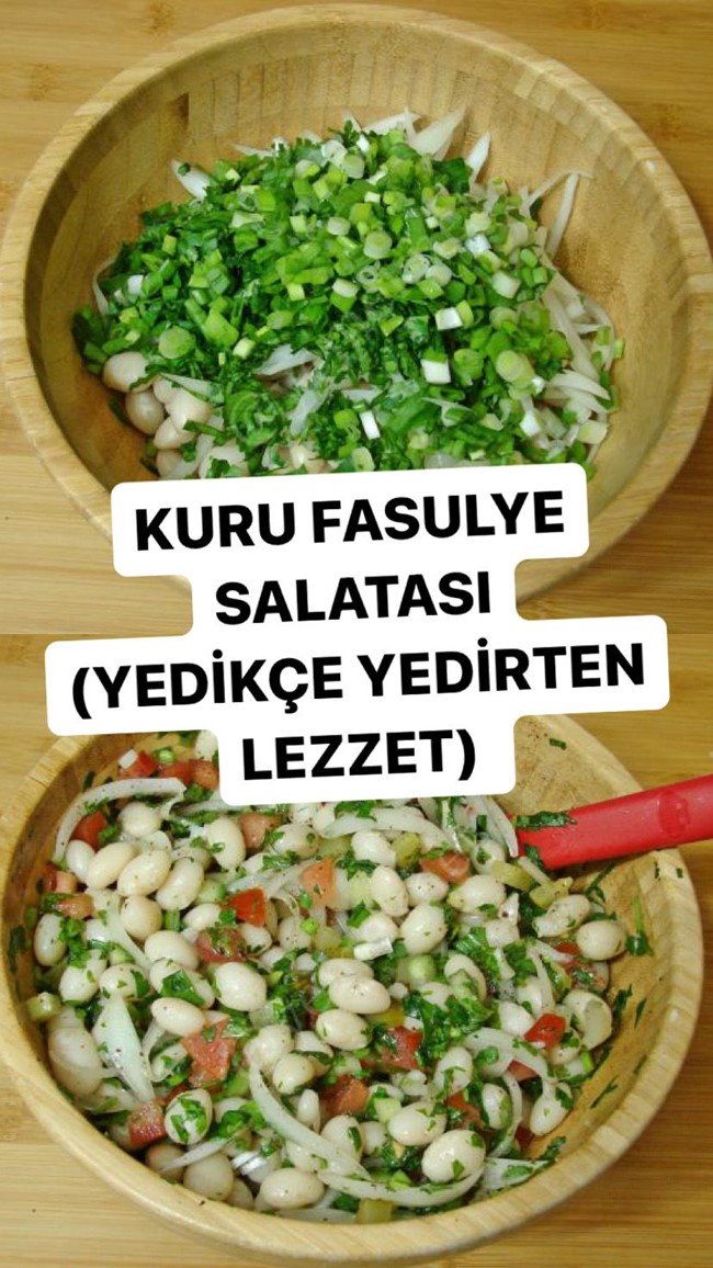 Kuru Fasulye Salatası