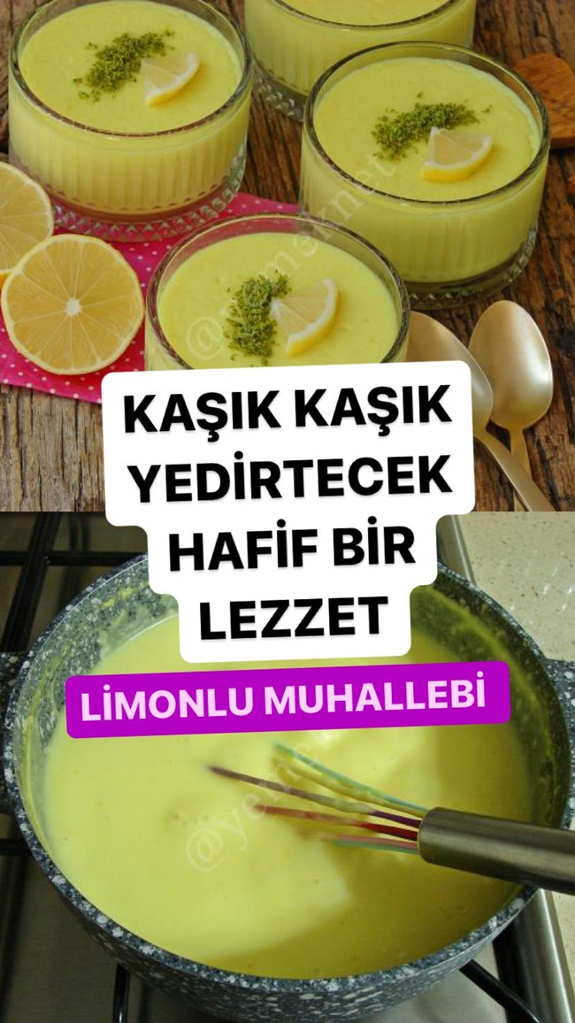 Limonlu Muhallebi