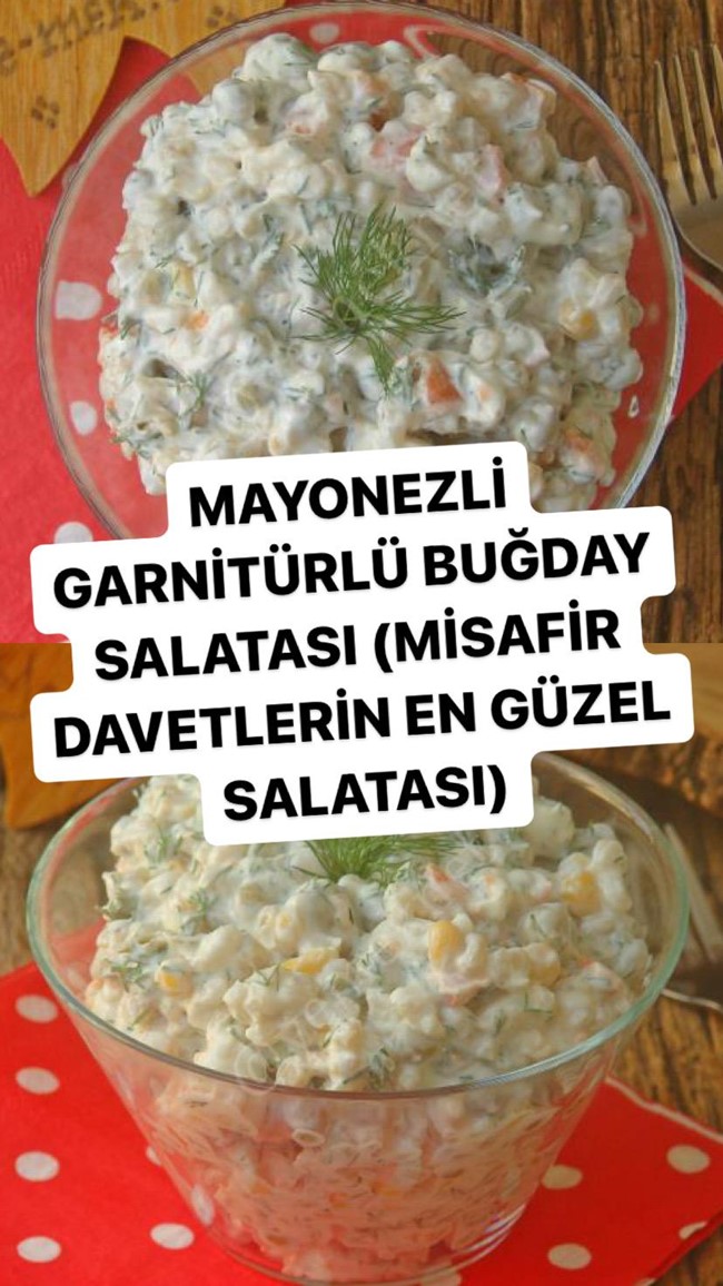 Mayonezli Garnitürlü Buğday Salatası