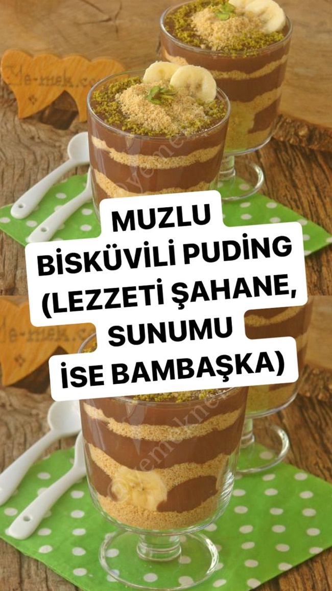 Muzlu Bisküvili Puding