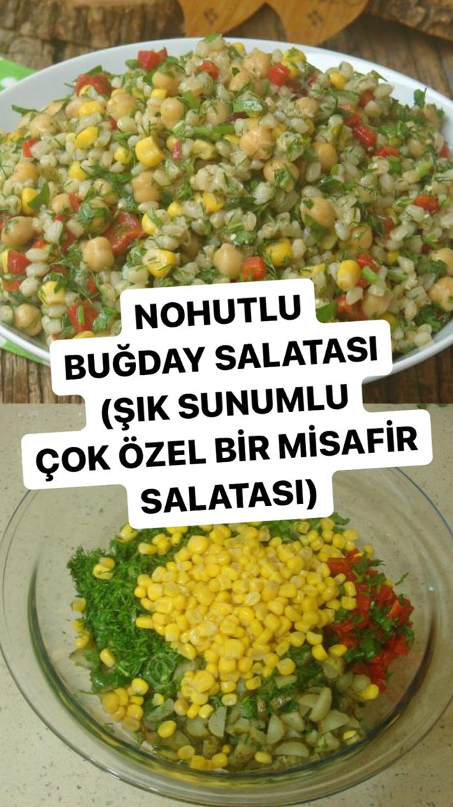 Nohutlu Buğday Salatası