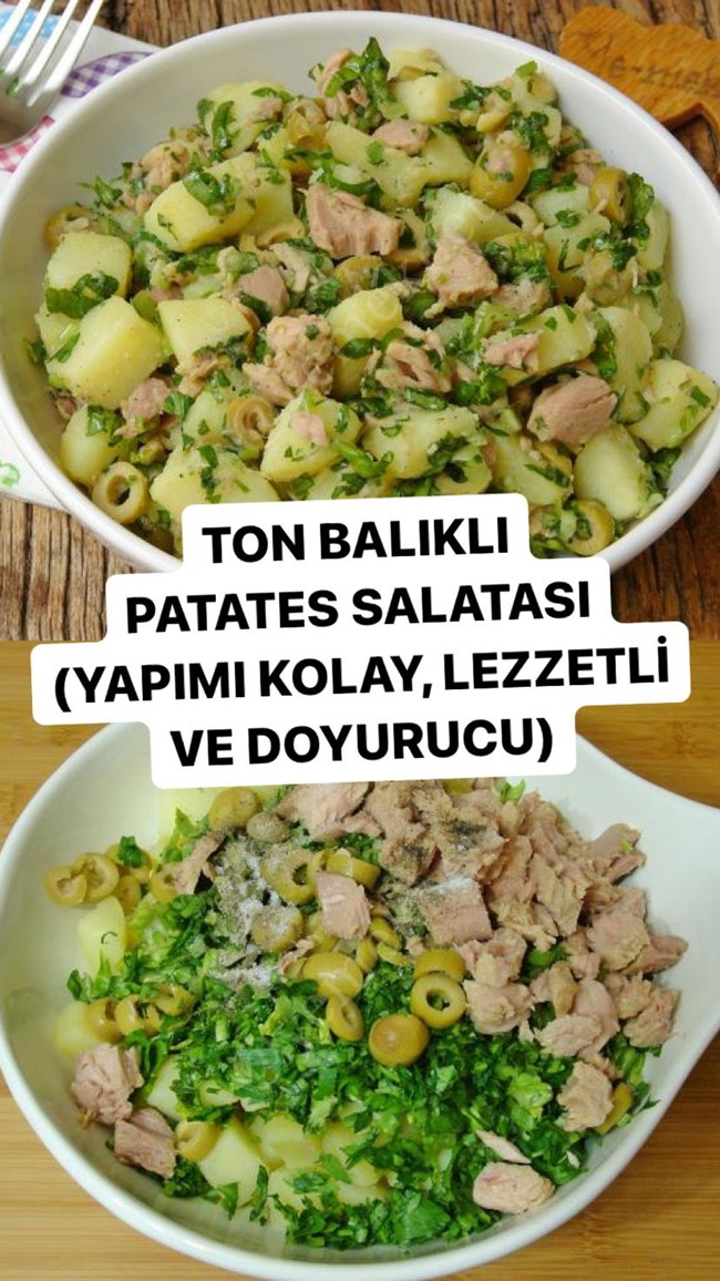 Ton Balıklı Patates Salatası