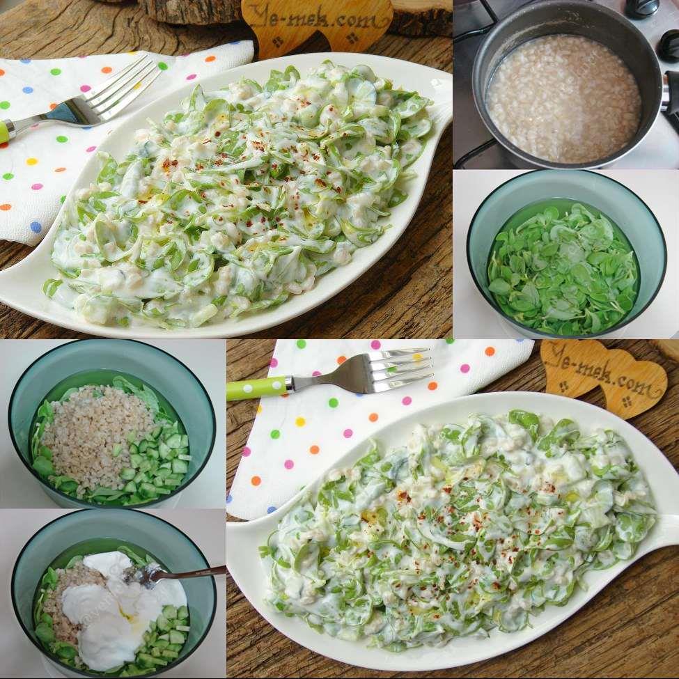 Yoğurtlu Buğdaylı Semizotu Salatası